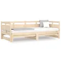 Lit coulissant Bois de pin solide 2x(90x190) cm
