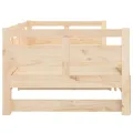 Lit coulissant Bois de pin solide 2x(90x190) cm
