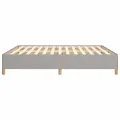 cadre de lit Gris clair 160x200 cm Tissu