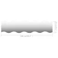 Miroirs muraux 4 pcs 100x23 cm Ondulé Verre
