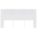Armoire de tête de lit Blanc 200x18,5x104,5 cm