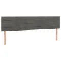 cadre de lit et matelas Gris foncé 200x200cm Velours
