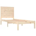 Cadre de lit bois massif 90x190 cm simple