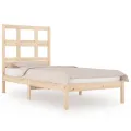 Cadre de lit bois de pin massif 90x190 cm simple