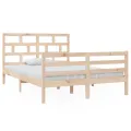Cadre de lit Bois massif 140x200 cm