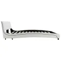 Lit avec matelas Blanc Similicuir 160 x 200cm