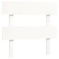 Cadre de lit avec tête de lit blanc simple bois massif