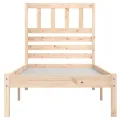 Cadre de lit 90x190 cm simple bois massif de pin