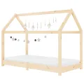 Cadre de lit d'enfant Bois de pin massif 80x160 cm