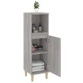 Armoire salle de bain sonoma gris 30x30x100 cm