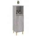 Armoire salle de bain sonoma gris 30x30x100 cm
