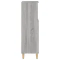 Armoire salle de bain sonoma gris 30x30x100 cm