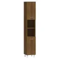 Armoire de bain Chêne marron 30x30x179 cm Bois d'ingénierie