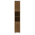 Armoire de bain Chêne marron 30x30x179 cm Bois d'ingénierie