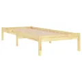 Cadre de lit bois de pin massif 100x200 cm