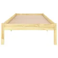 Cadre de lit bois de pin massif 100x200 cm