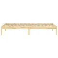 Cadre de lit bois de pin massif 100x200 cm