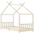 Cadre de lit d'enfant Bois de pin massif 90 x 200 cm