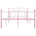 Cadre de lit Rose Métal 140 x 200 cm