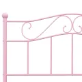 Cadre de lit Rose Métal 140 x 200 cm