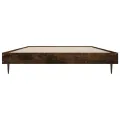 Cadre de lit chêne fumé 90x190 cm bois d'ingénierie