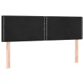 cadre de lit avec matelas Noir 140x200 cm Velours
