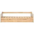 Cadre de lit extensible Bois de pin 90x200 cm