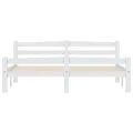 Cadre de lit Blanc Bois de pin massif 160x200 cm