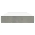 Matelas de lit à ressorts ensachés Gris clair 90x200x20 cm