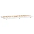 Cadre de lit blanc 100x200 cm bois de pin massif