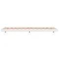 Cadre de lit blanc 100x200 cm bois de pin massif