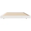 Cadre de lit blanc 100x200 cm bois de pin massif