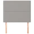 Têtes de lit 2 pcs Gris clair 90x5x78/88 cm Tissu