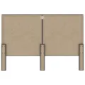 Tête de lit Gris foncé Tissu 180x200 cm