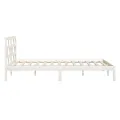 Cadre de lit Blanc Bois de pin massif 160x200 cm