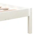 Cadre de lit Blanc Bois de pin massif 160x200 cm