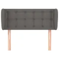 Tête de lit avec oreilles Gris 83x23x78/88 cm Similicuir
