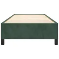 Cadre de lit Vert foncé 80x200 cm Velours