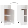 Armoire de plancher Blanc brillant 30x46x81,5 cm Aggloméré