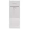 Armoire de plancher Blanc brillant 30x46x81,5 cm Aggloméré