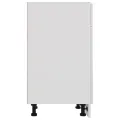 Armoire de plancher Blanc brillant 30x46x81,5 cm Aggloméré