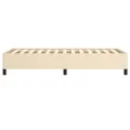 Cadre de lit Crème 90x190 cm Tissu