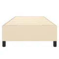 cadre de lit Crème 90x190 cm Tissu