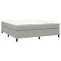 cadre de lit Gris clair 180x200 cm Tissu