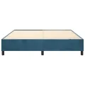 cadre de lit Bleu foncé 160x200 cm Velours