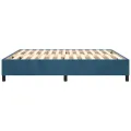 cadre de lit Bleu foncé 160x200 cm Velours