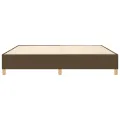 cadre de lit Marron foncé 200x200 cm Tissu