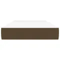 Matelas de lit à ressorts ensachés Marron foncé 100x200x20 cm