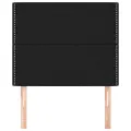 Têtes de lit 2 pcs Noir 90x5x78/88 cm Tissu