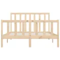 Cadre de lit Bois massif 140x200 cm
